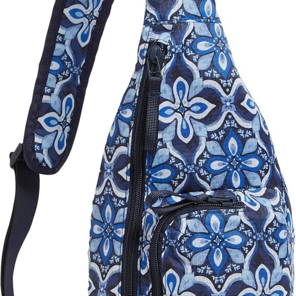 Ripstop Mini Sling Backpack, Raindrop Medallion - Picture 3 of 6